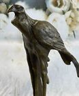 Bird of Prey Vulture Bronze Statue Sculpture Figure on Marble Base 10