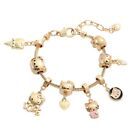 Hello Kitty pandora gold bracelet with charms brand new