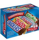 Mars Mixed Snickers Twix Milky Way & More Assorted Milk Chocolate Candy 18 Bars