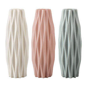 Nordic Vase Flower Vase for Office Geometric Pattern Flower Vase Decor for Home