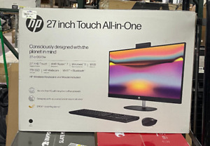 New ListingHP 27in Touch All-in-One Desktop PC 27-cr0023w |AMD Ryzen 7 |12GB Ram |1TB SSD