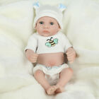 Full Body Silicone Soft Vinyl Mini Reborn Boy Doll Realistic Newborn Baby Dolls