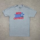 Kid Dangerous T Shirt Adult Size S Gray Short Sleeve Beer Olympics Parody T 1984