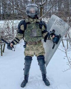 Trophy metal shield of the National guard of Russia, russian army. Ukraine 2022