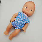 Vintage USSR Soviet Union Articulated Limbs Baby Doll in Daisy Floral Romper 7