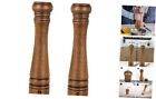 New ListingPack of 2 Wood Pepper Grinder Set, 10 Inch Salt Mill 10 Inches - 2 Pack Brown