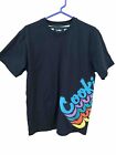 Men’s Skater Cookies Brand Shirt Size Large With Side Appliqué Rainbow