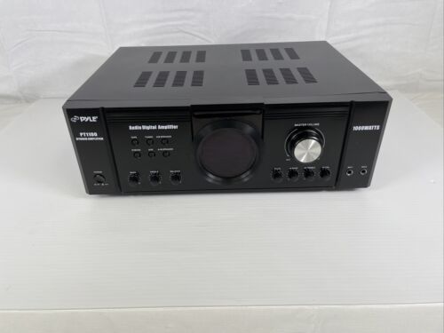 Pyle PT-1100 Hybrid Audio Digital 1000 Watt Power Amplifier - Tested - No Remote