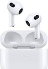 New ListingApple Airpods (3rd Gen) Bluetooth wireless earphone charging case - white!!