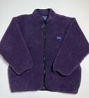 Vintage 90s Penfield Deep Pile Sherpa Fleece Jacket Purple USA Mens Size Large