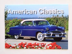2024 American Classic Car Photo Wall Calendar Cadillac Studebaker Chevrolet NEW