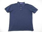 Ralph Lauren Purple Label Polo Shirt Mens M Navy Blue Cotton Italy Short Sleeve