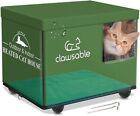 JLSAME Outdoor Cat House, Weatherproof & Insulated 16in x 12in- Unheated Version