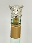 RARE African Leopard Sterling Silver Bottle/Wine Cork Stopper Handcrafted