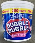 380 Count DUBBLE BUBBLE Original Flavor Bubble Gum 380 Pieces Per Tub.  New