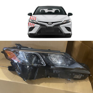 Black LED Headlight Assembly for 2021 2022 Toyota Camry SE LE Passenger Right (For: 2021 Toyota Camry)
