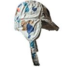 Patagonia Chin Strap Trapper Winter Hat Toddler 18-24 months Camo Fleece Lined