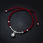 Red String S925 Silver Beads Bell Braided Bracelet for Luck Fortune Protection