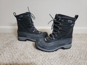 LL Bean Snow Hiking Boots Women's 8.5 Black Primaloft Tek 2.5 Waterproof