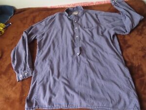 Classic Old West Styles Shirt Mens  Large USA plaid Bib Front Western
