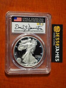 New Listing2021 W PROOF SILVER EAGLE PCGS PR70 ADVANCE RELEASE EMILY DAMSTRA SIGNED TYPE 2