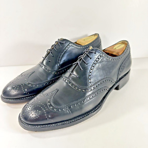 The Florsheim Shoe Custom Grade Vintage Black Wingtip Oxford - Men's Size 10 E