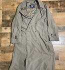 VINTAGE Burberry Trench Coat Size 44R Green
