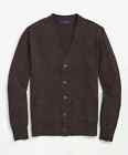 BROOKS BROTHERS 3-Ply 100% Cashmere Cardigan Men's Sweater BROWN | LARGE | $598