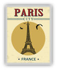 Paris France Retro Vinyl Sticker Decal