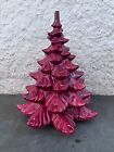 Atlantic Mold Ceramic Pottery Crimson Red Christmas Tree 17