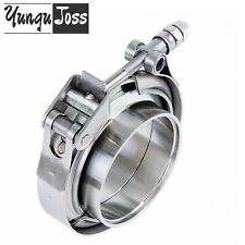 1.75'' Quick Release V-Band Clamp + SS304 Stainless Male/Female Flange for Turbo
