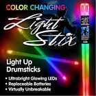 Light Stix LED Light Up Drumsticks - Color Change, Changes Color Every Beat!