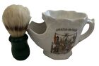 Collector’s Antique Vintage Shaving Mug And Brush From Great Britain
