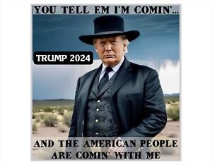 Trump 2024 Sticker TELL EM IM COMING 5