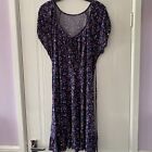 Long Stretch Gypsy Tunic Top Size 14. Bust 38”. Length 37”. Short Sleeve.