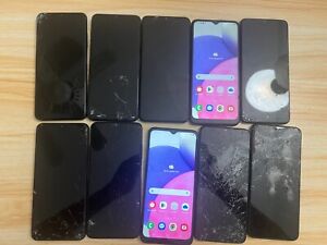 Lot 10 Mix -Samsung Galaxy A03s with SHATTERED SCREENS-FOR PARTS