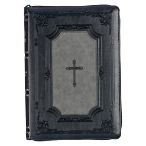 KJV Holy Bible, Super Giant Print Faux Leather Red Letter Edition - Thumb Index