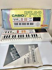 Vintage Casio PT-82 Keyboard NO ROM Cartridge Has Box Manual 1986 Retro Works!
