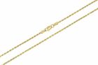 Solid 10k Yellow Gold 1mm-10mm Diamond Cut Rope Chain Pendant Necklace 16