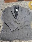 H&M Wool Coat Mens Size 44R Broken Buttons On 1 Sleeve