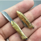 Folding Mini Pocket Knife Fish Shape Keychain Pendant Camping Fishing Gift Knife