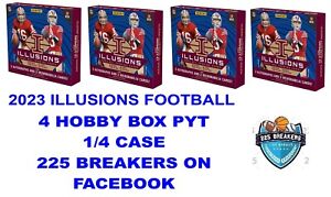 INDIANAPOLIS COLTS 2023 ILLUSIONS FOOTBALL 4 HOBBY BOX 1/4 CASE BREAK #4