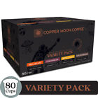 Copper Moon Single Serve Coffee Pods for K-Cup Brewers, Variety Pack 80 Count