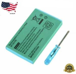 New Rechargeable Battery for Nintendo Game Boy Advance SP Systems + Screwdriver