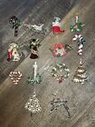 14 Vintage-Now Christmas Holiday Brooch Pin Lot  Signed Gerry’s Napier Hallmark