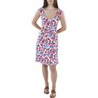 Lauren Ralph Lauren Womens Jersey Printed Work Fit & Flare Dress BHFO 4663