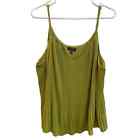 The Limited Mustard Green Sleeveless Plisse Blouse Size 1X