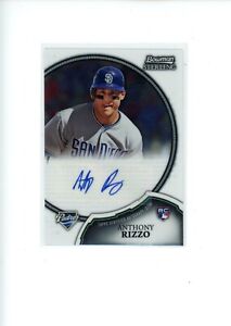 2011 Bowman Sterling Anthony Rizzo #4 Rookie RC Auto