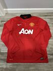 Nike 2013/14 Manchester United Soccer Jersey Long Sleeve L Authentic 547929-624