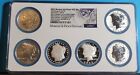 6 Coin Set - 2023 Morgan & Peace Silver Dollars $1 NGC Reverse Proof MS PF70 %%